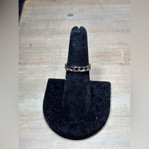 New! Silver Tone Fashion Ring Size 6.5 Costume Jewelry Hypoallergenic